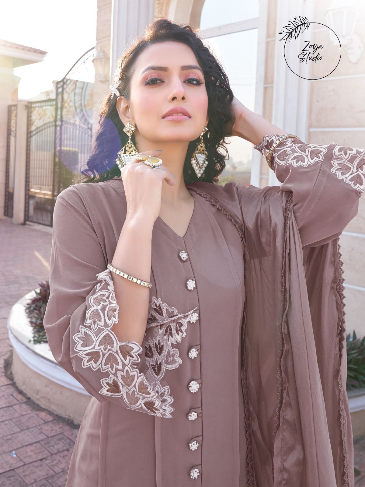 ZS 1119 Georgette Pakistani Readymade Suits Catalog